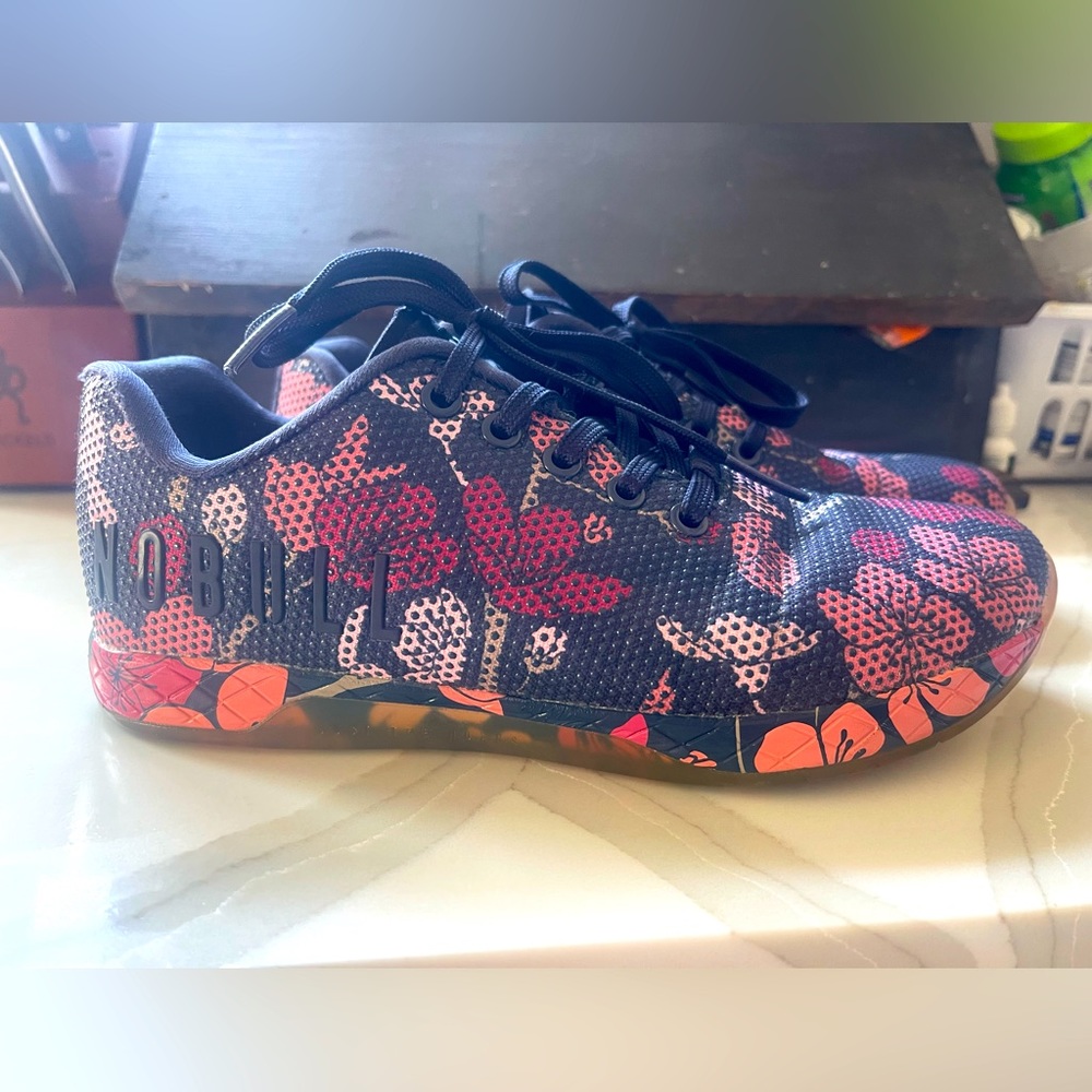 NOBULL Navy Cherry Blossom sneakers